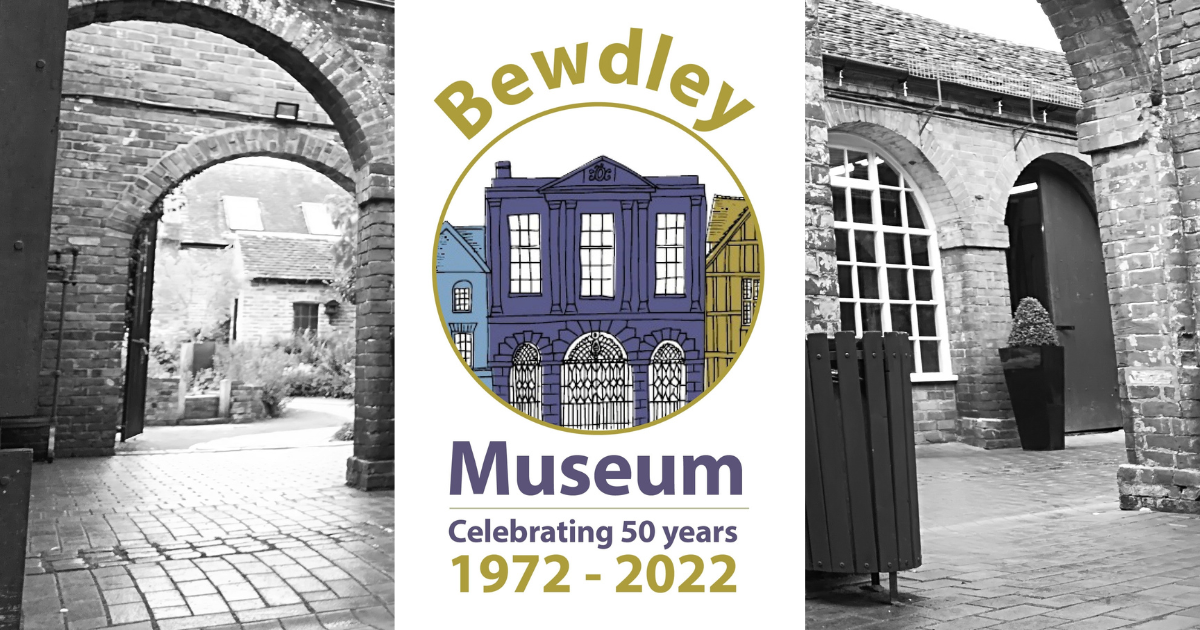 Bewdley Museum 50 year logo 