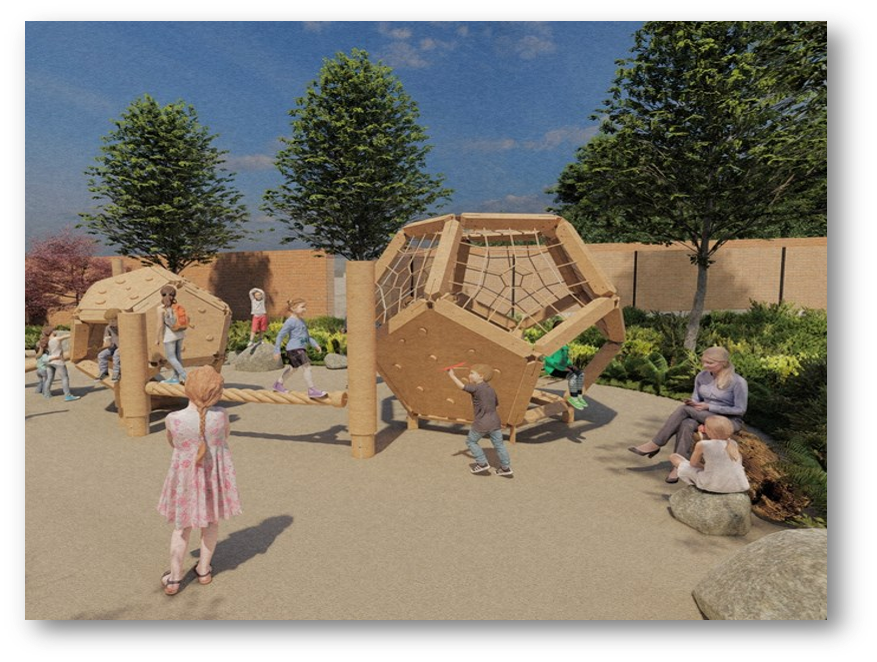 artist's impression of play area