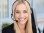 smiling woman in headset