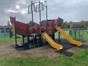 children's climbing frame in shape of a pirates ship