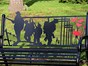Rememberance bench located in the parks