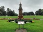 Richard Eve memorial in centre of public park
