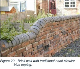 brick wall with curved top
