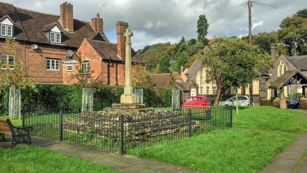 memorial in centre of Garden of rest surrounded by railings to protect.