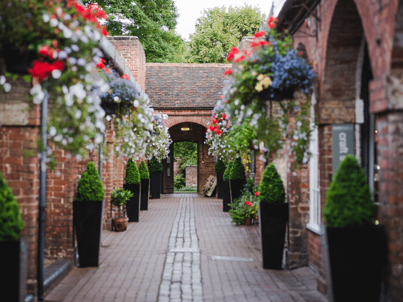 cobbled street