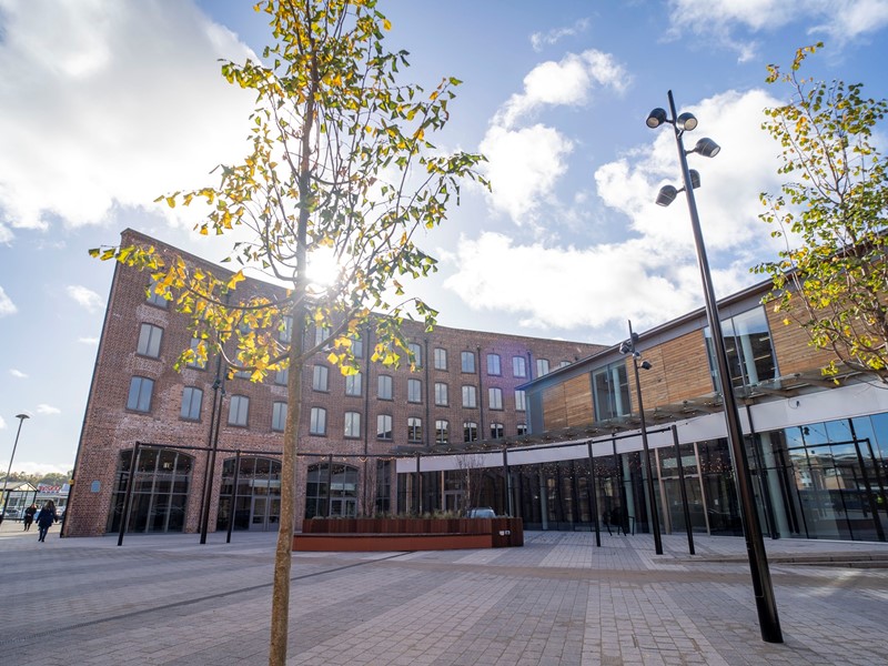 Front elevation of Piano Building