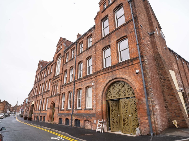 large red brick building exterior