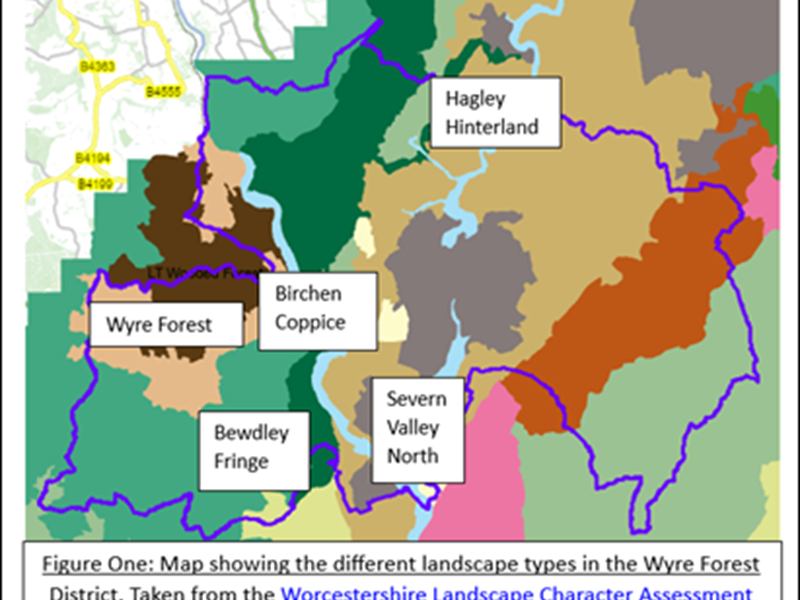 map showing colour coded areas as per key