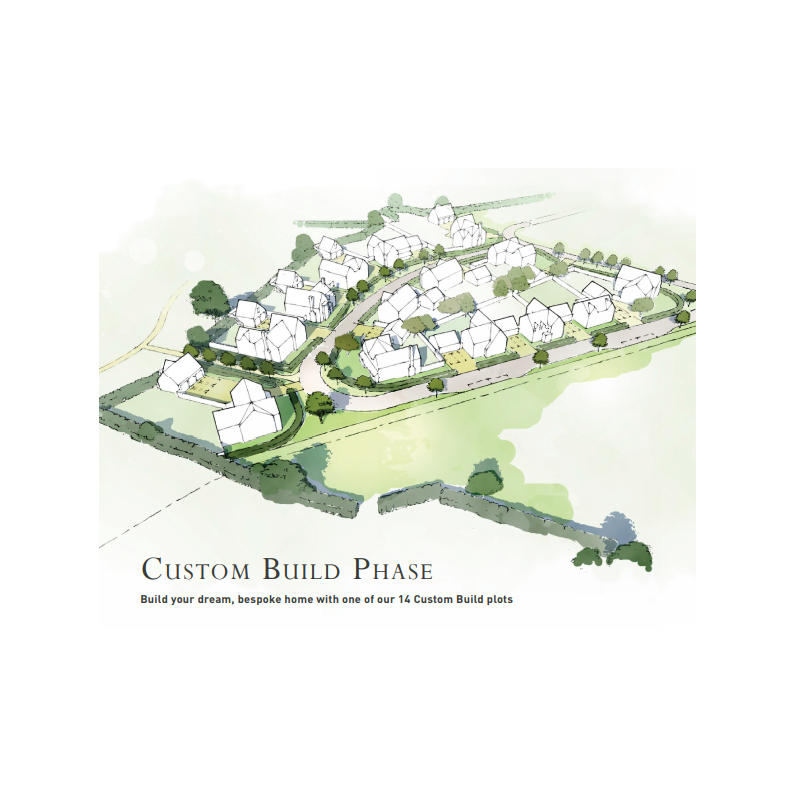 Artists impression of 14 housing plots