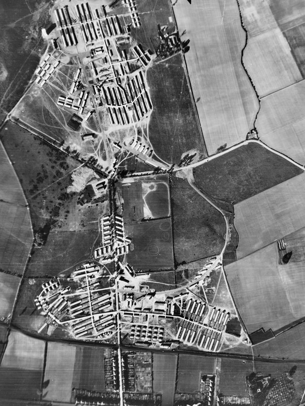 black and white ariel image