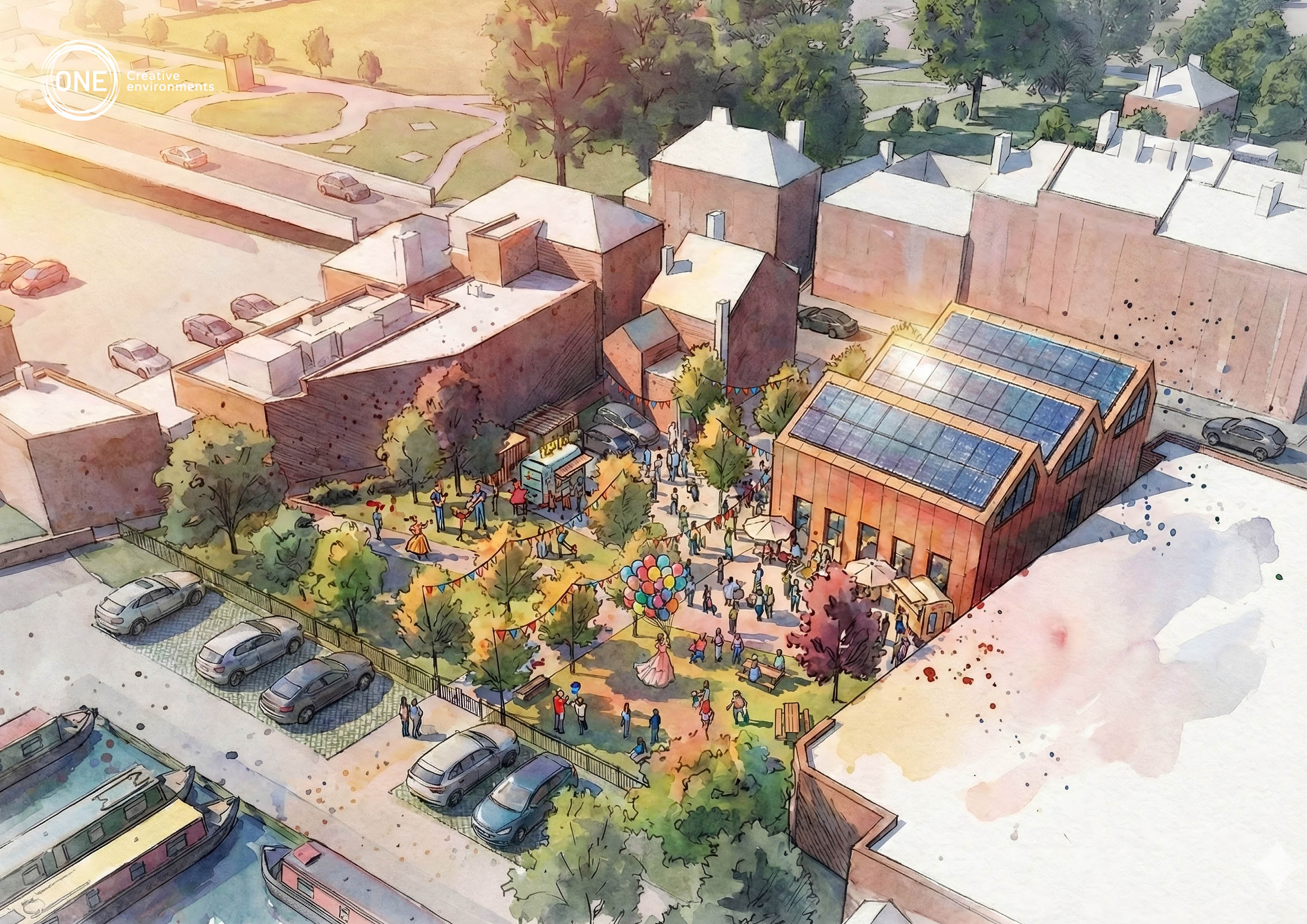 visualisation looking towards bridge st