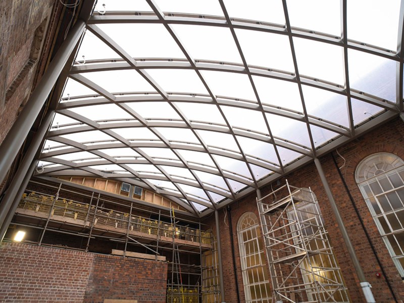 A new glass ceiling at Kidderminster Town Hall