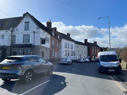 Terrace of individually constructed houses
