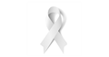 a white ribbon