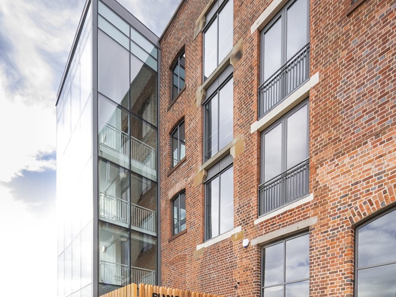 Exterior of Piano Building