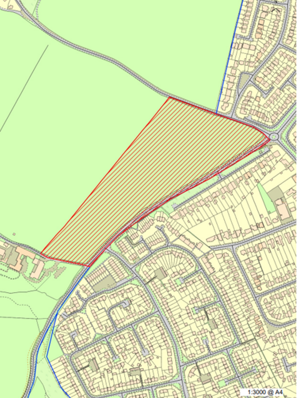 Map of area becoming part of Kidderminbster Parish