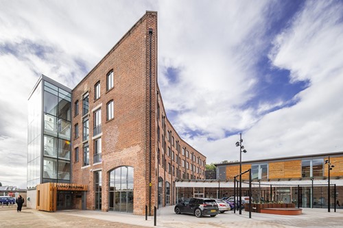 External elevation of Piano Building