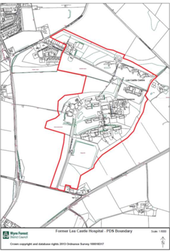 map showing kidderminster north area