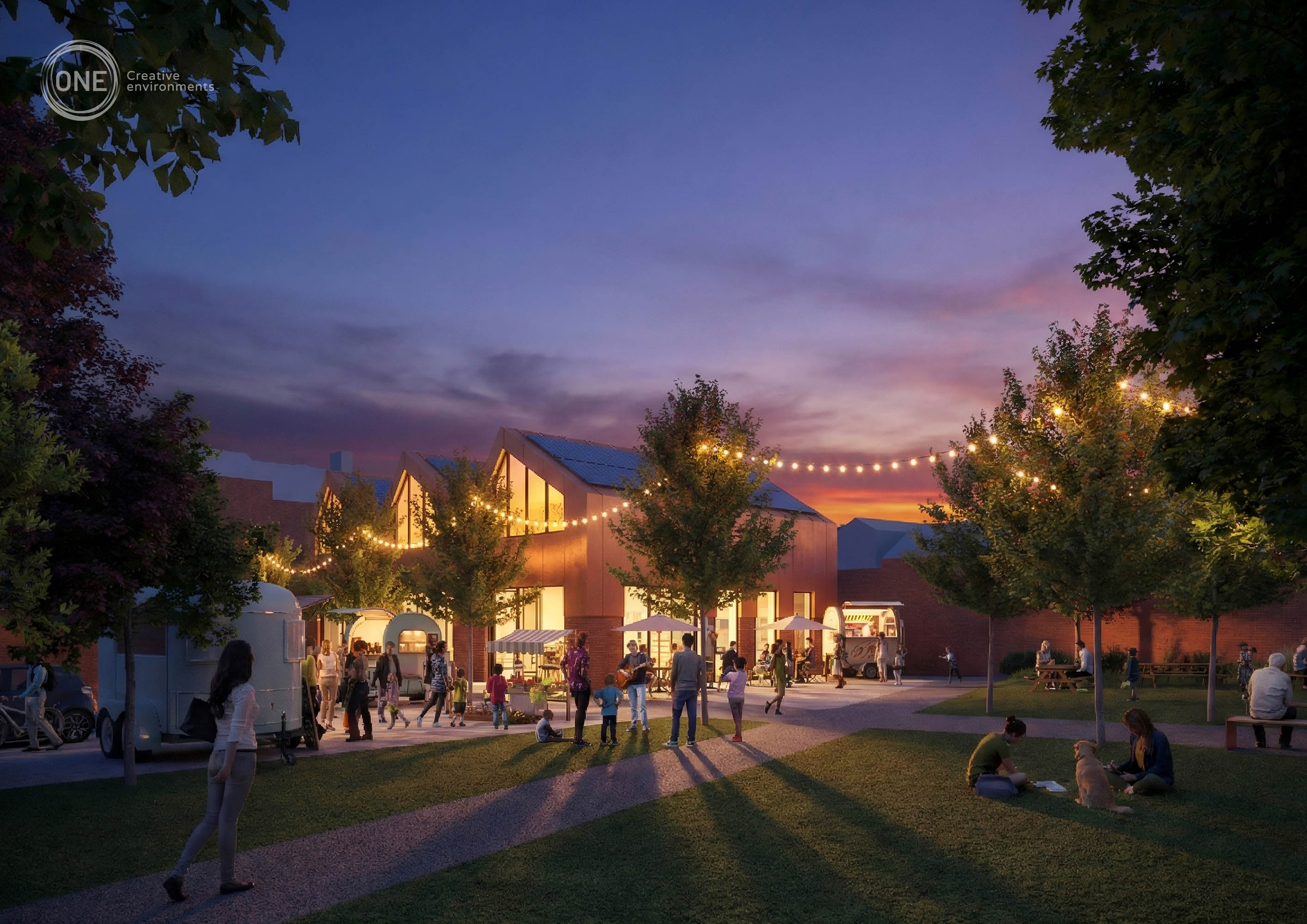 cgi visualisation of option 2 lawn area