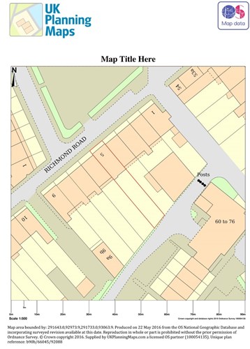 example site plan map