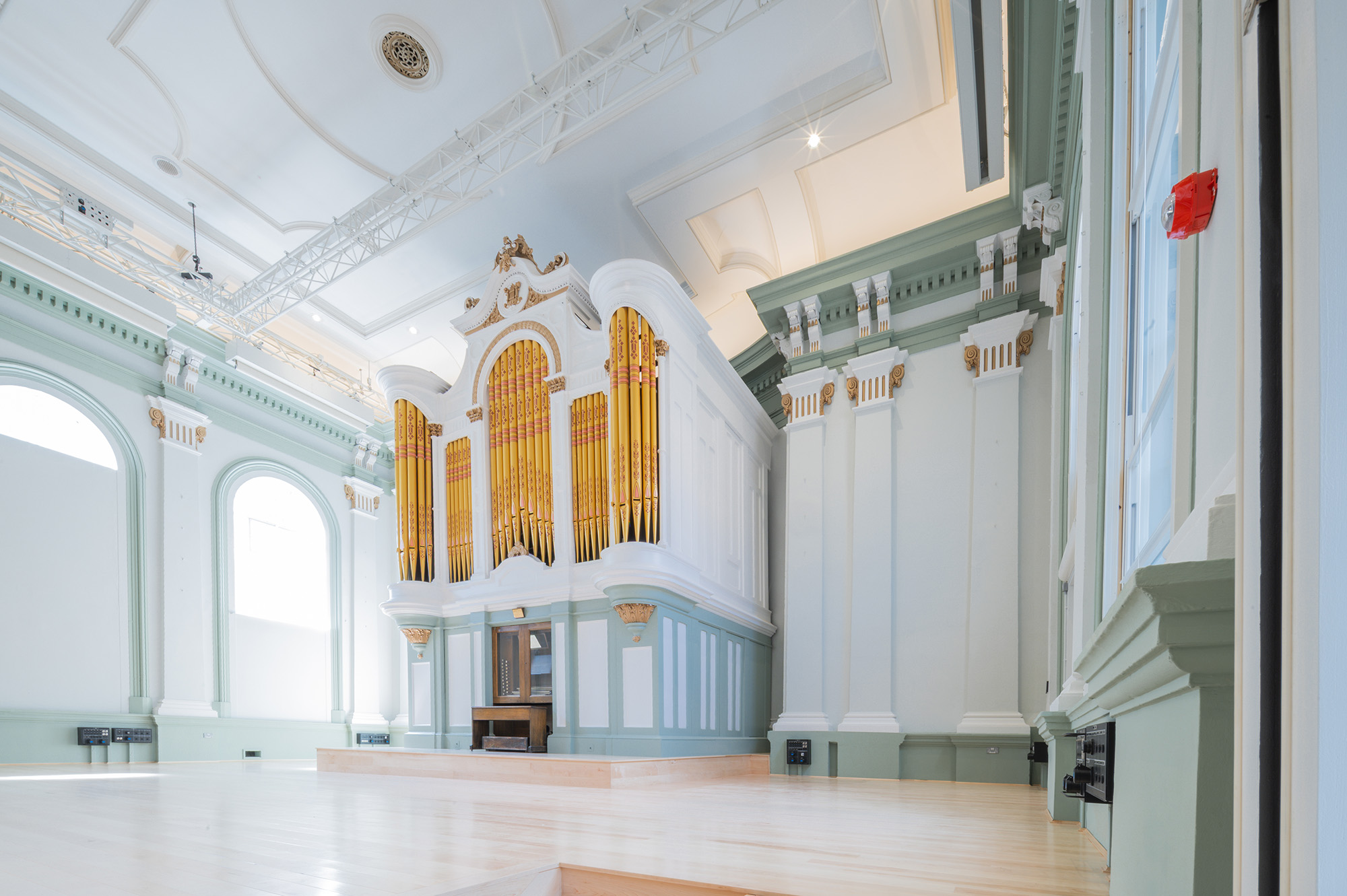 Inside Kidderminster Town Hall