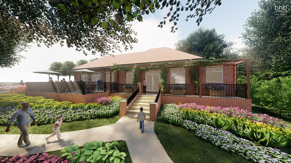 Artist's impression image of the new Sons of Rest pavilion at Brinton Park