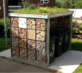 bin store with bug habitat build in side panel