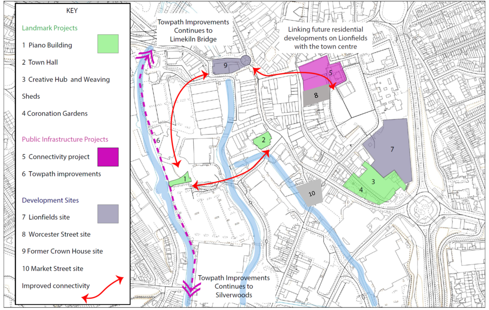 Spatial distribution of investment map