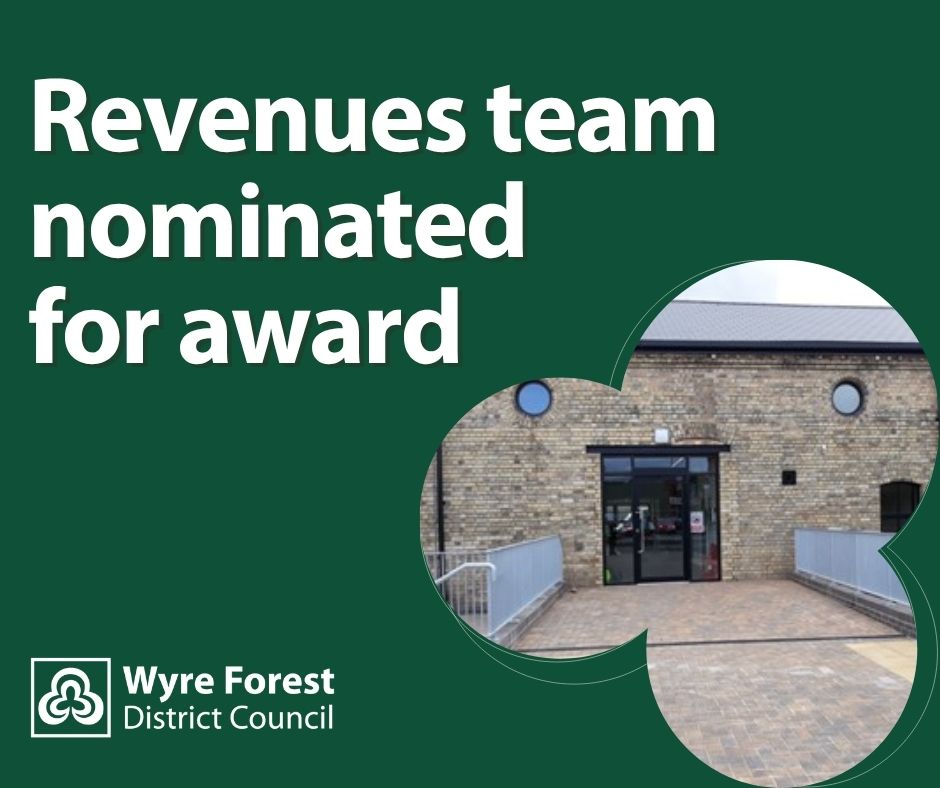 The words revenues team nominated for award