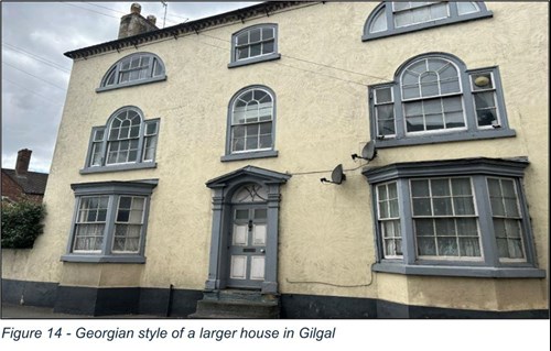 cream coloured large Georgian style house