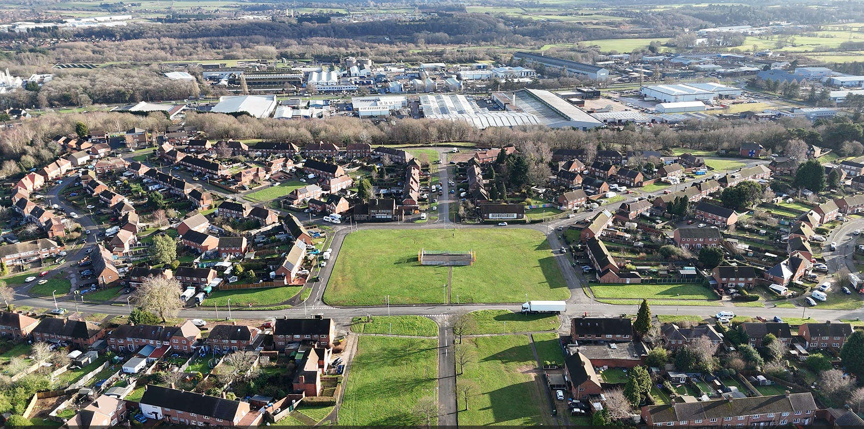 Aerial image of Birchen Coppice