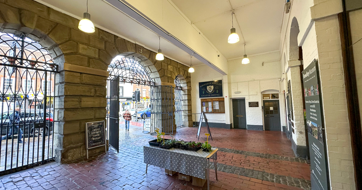 The interior porch of Bewdley Museum where the improvements will take place