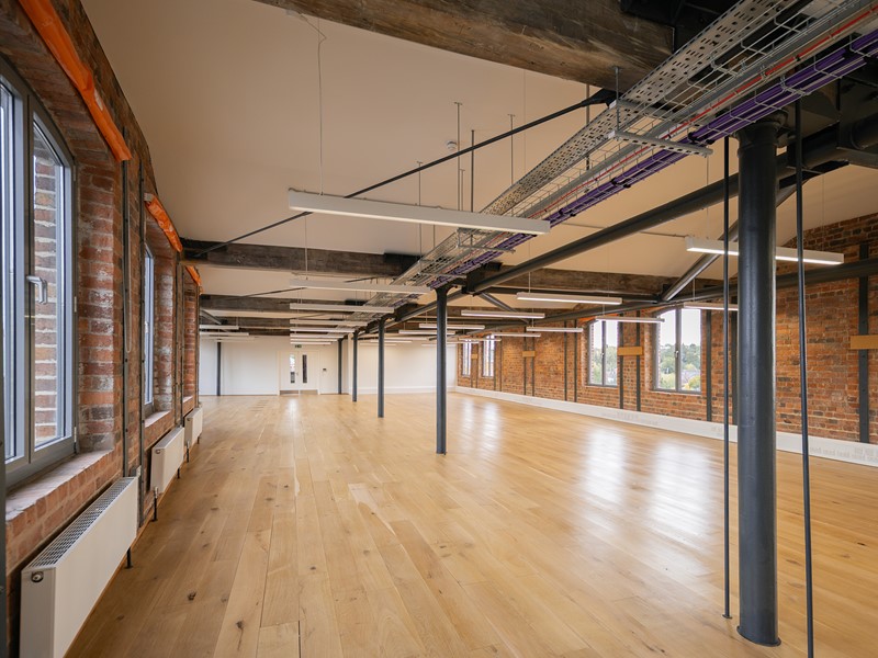 Inside office space at Piano Building
