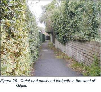 leafy enclosed alley way