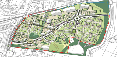 indicative masterplan map of silverwoods credit Pegasus