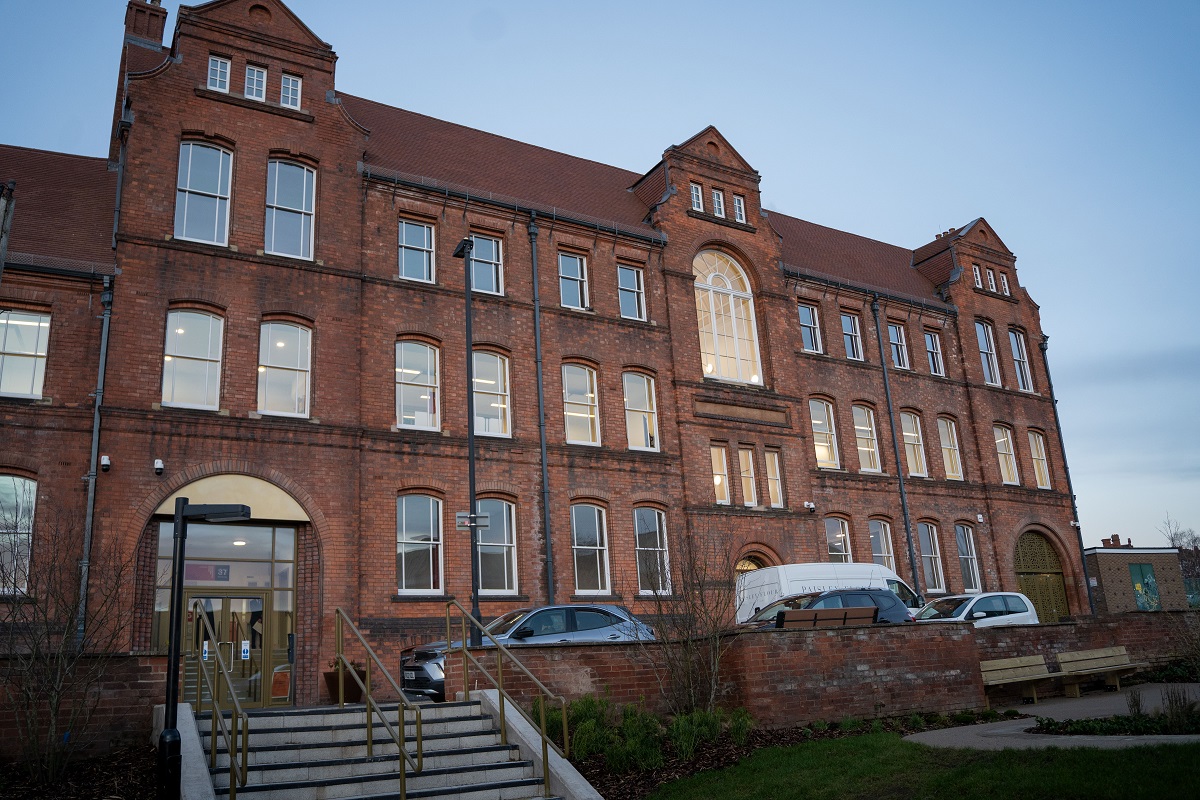 An old red brick building