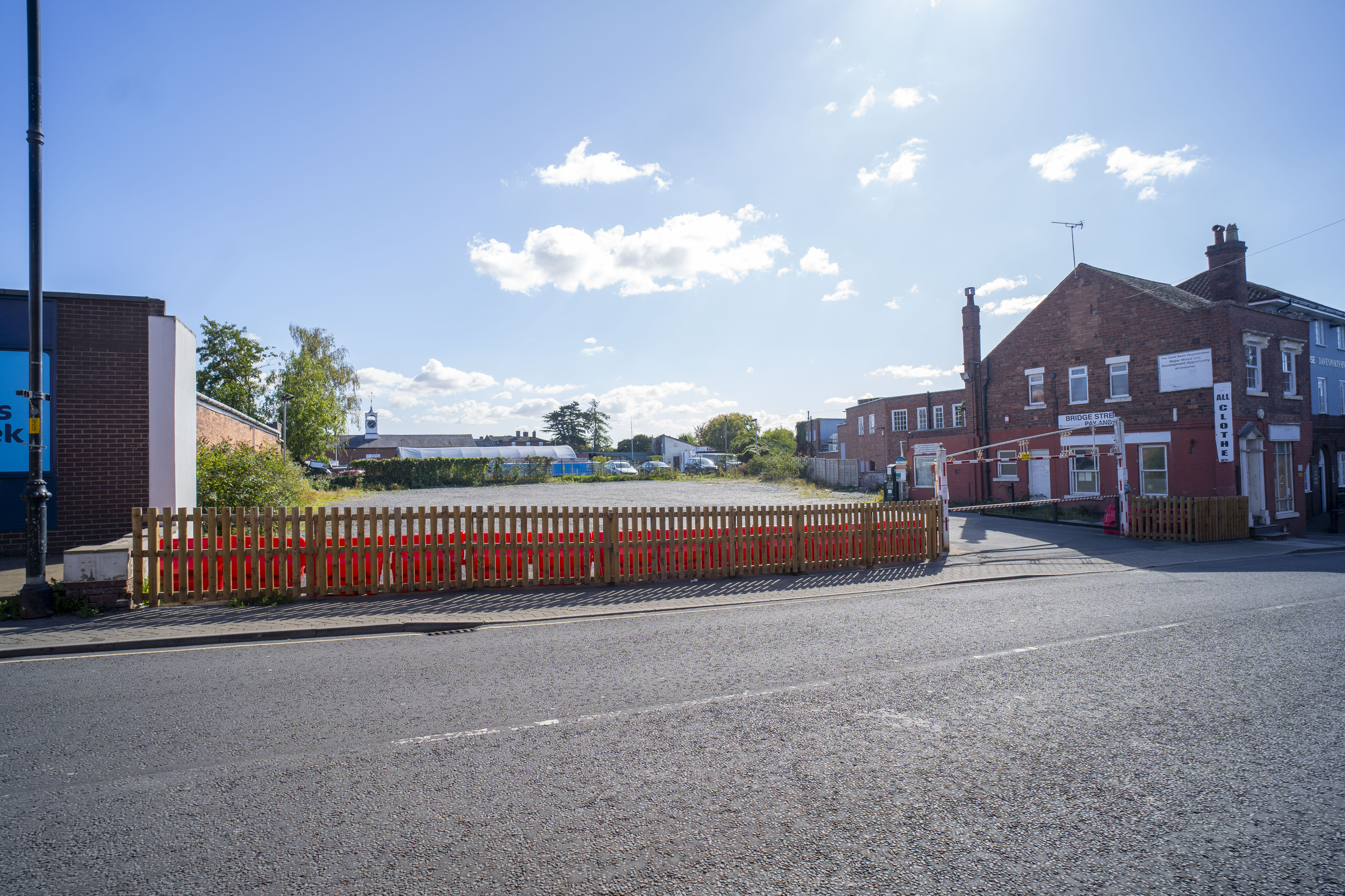 local former car park in town centre